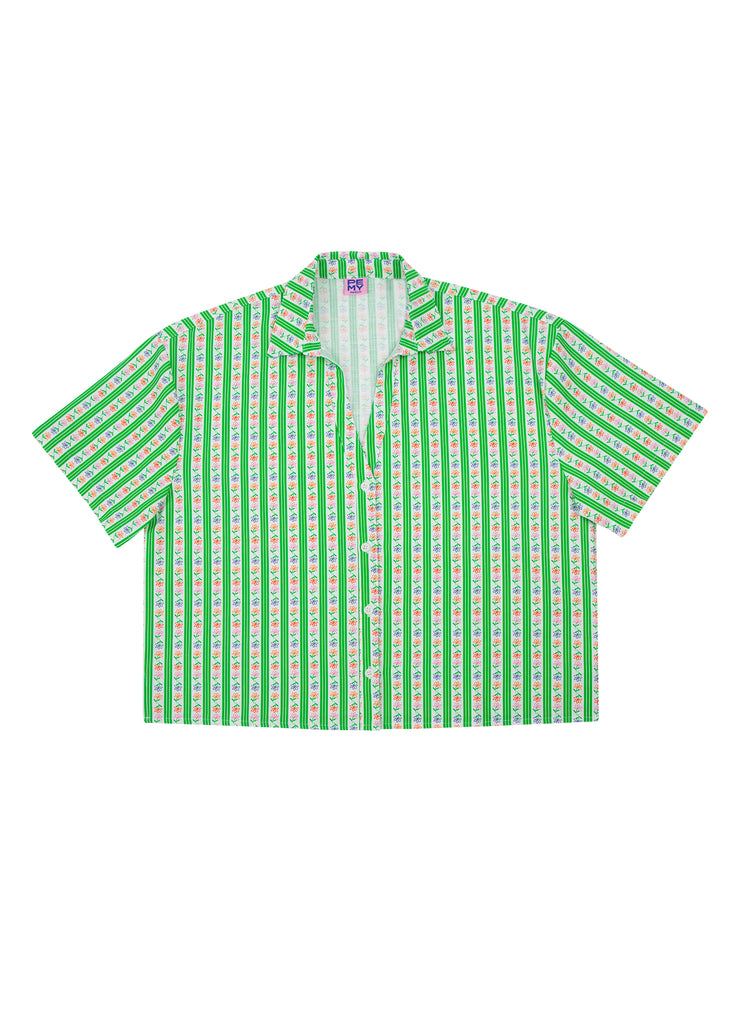 GRASS Printed Cotton Shirt